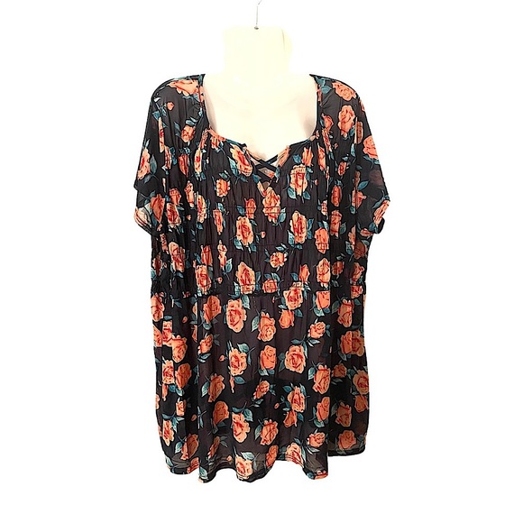 Siren Lily Rose-patterned Top - Picture 1 of 5